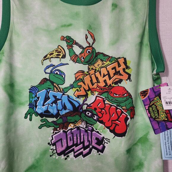 Teenage mutant ninja turtles Kids tank top Large 12/14 - Picture 2 of 6